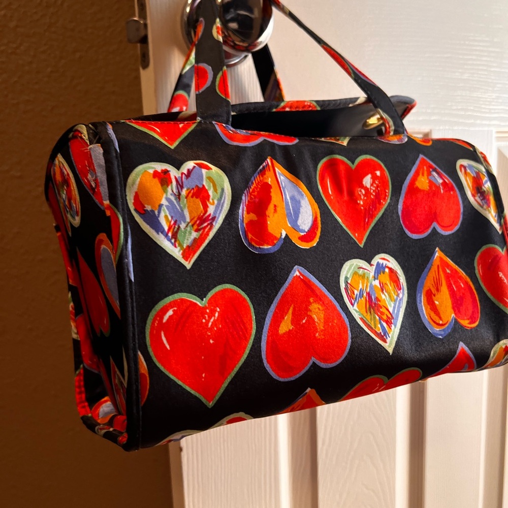 Nordstrom’s Colorful Heart Patterned Women's travel bag. NEVER USED